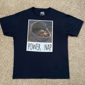 Star Wars Large Shirt in Black • With Front Print of Power Nap